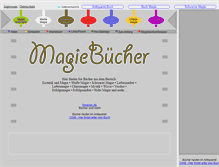 Tablet Screenshot of magiebuecher.de